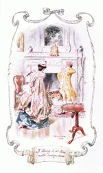 I flung at him with indignation, from The Vicar of Wakefield, published by J. M. Dent & Son Ltd, 1920s